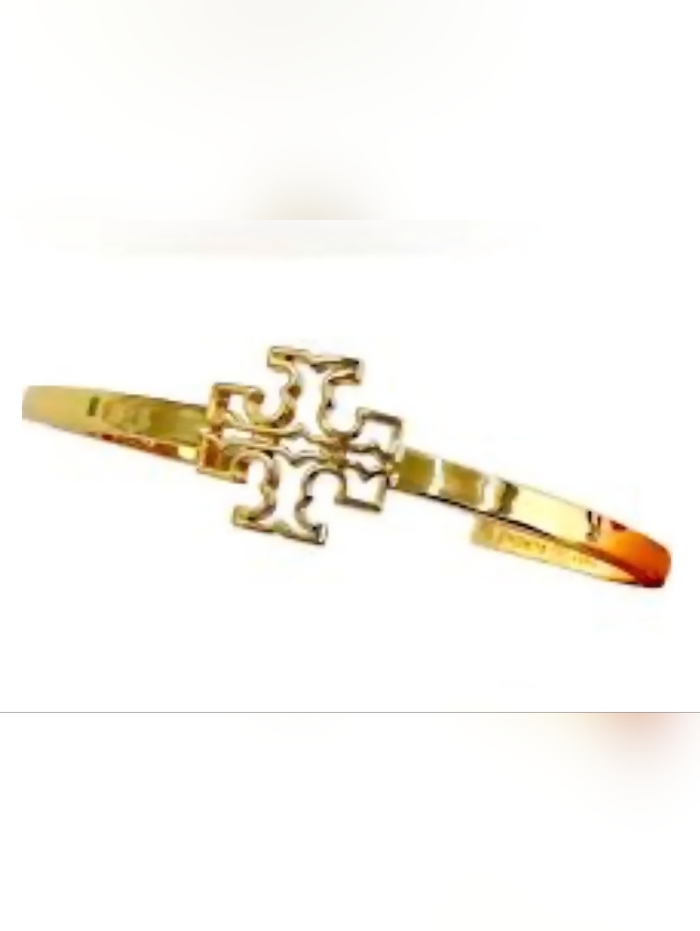 Tory Burch Gold Logo Slim Bangle Bracelet